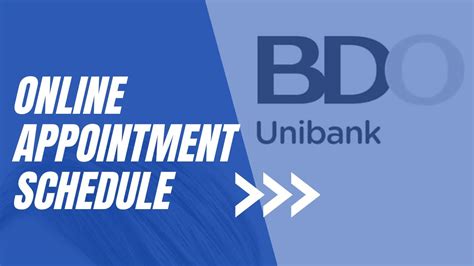bdo online schedule appointment